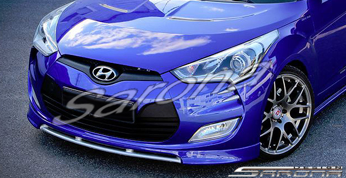 Custom Hyundai Veloster  Sedan Front Add-on Lip (2012 - 2017) - Call for price (Part #HY-007-FA)